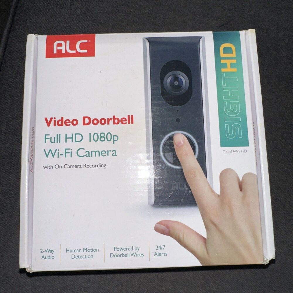 ALC AWF71D 1080P HD Video Camera Doorbell Remote Monitoring WiFi 2-way Audio